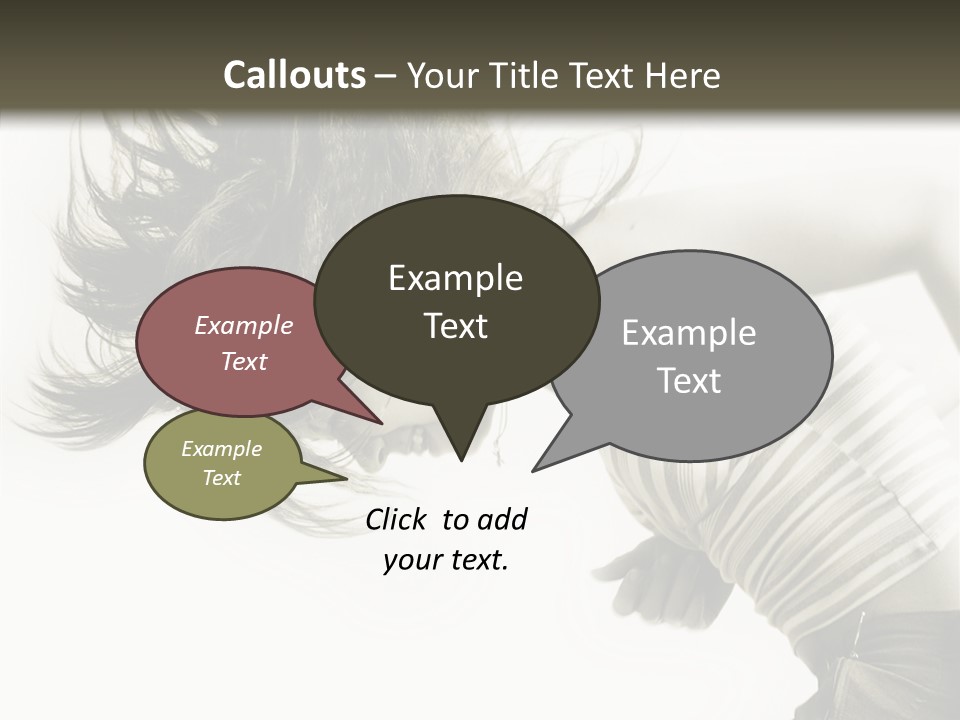 Profile Women Art PowerPoint Template