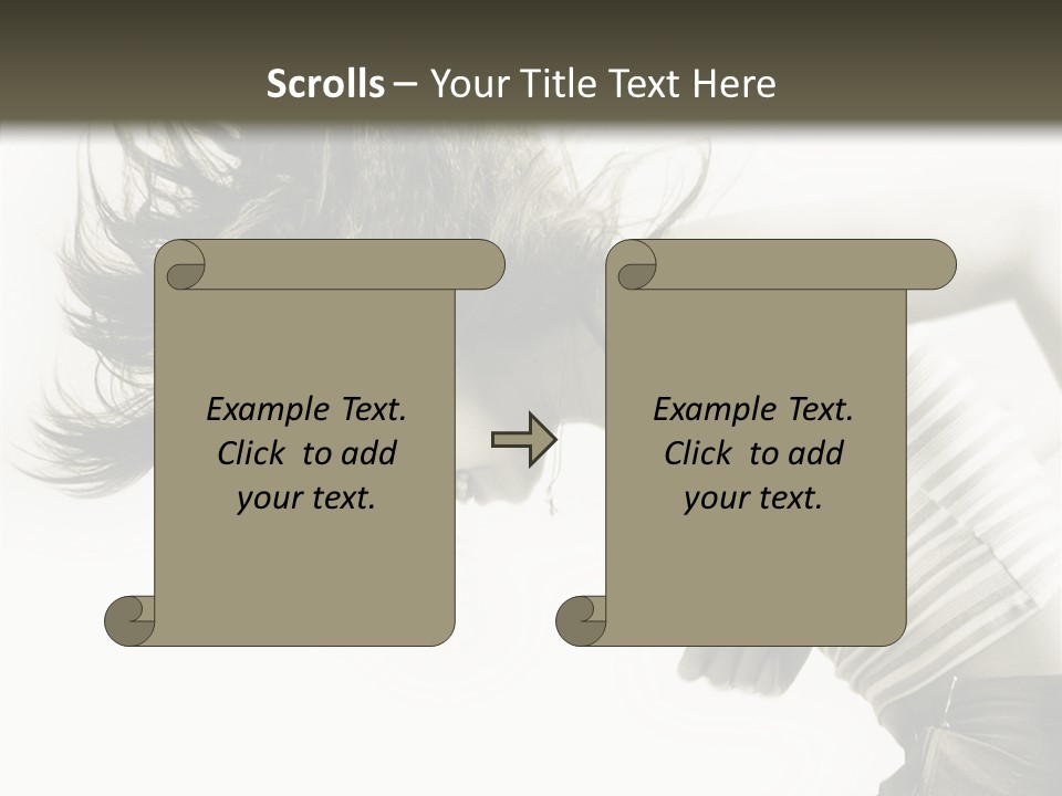 Profile Women Art PowerPoint Template