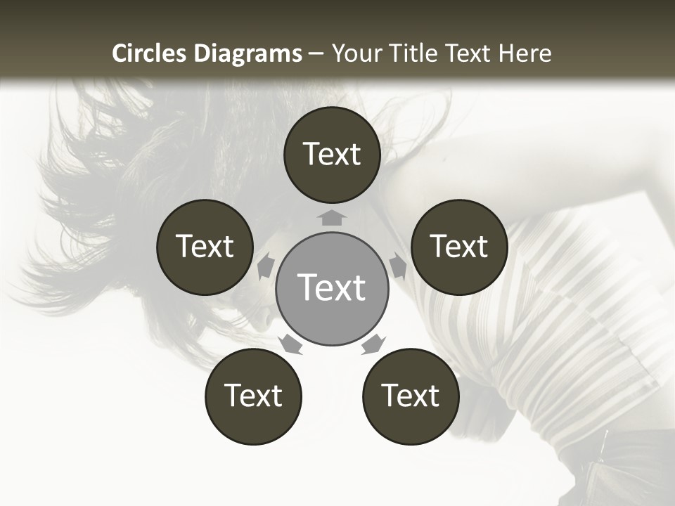 Profile Women Art PowerPoint Template