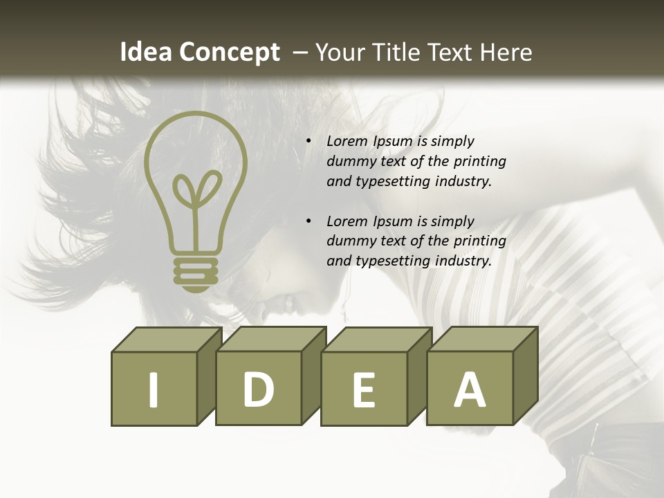 Profile Women Art PowerPoint Template