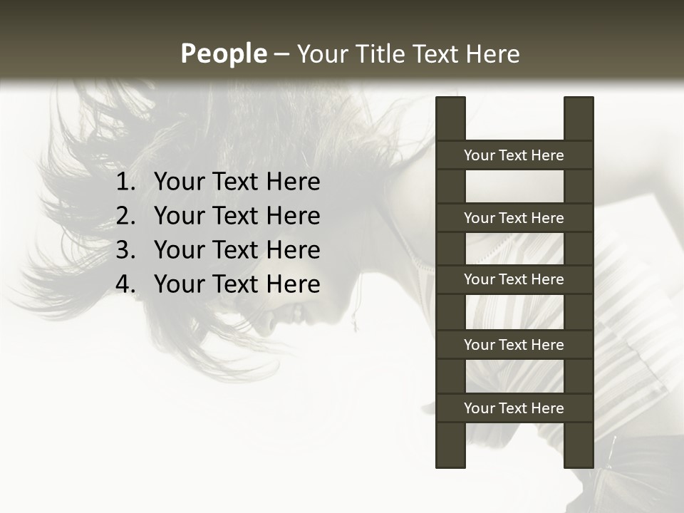 Profile Women Art PowerPoint Template