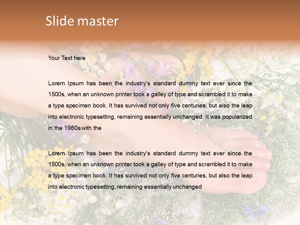 Attractive Stunning Tan PowerPoint Template