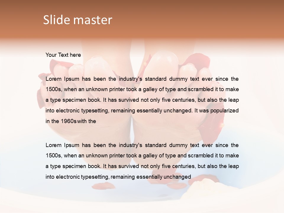 Beauty Healthcare Water PowerPoint Template