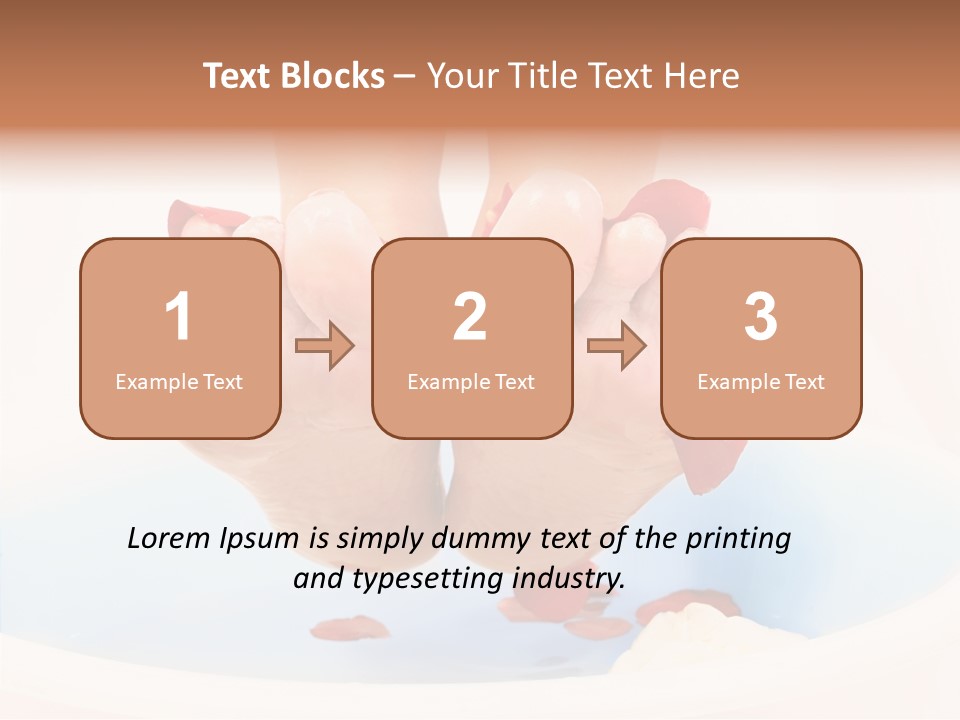 Beauty Healthcare Water PowerPoint Template