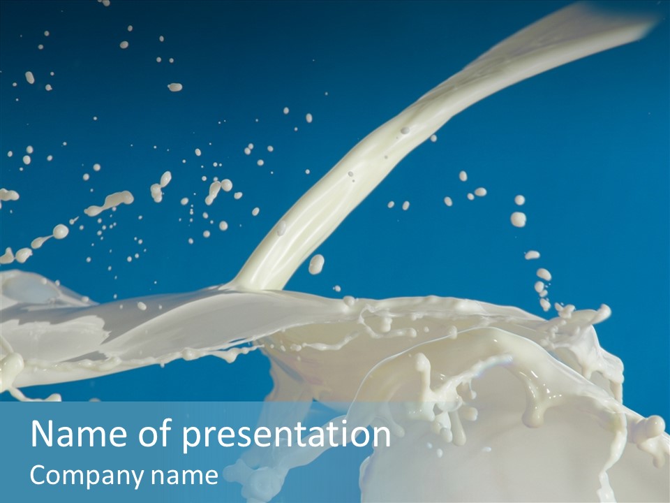 Yoghurt Skimmed Pasteurized PowerPoint Template