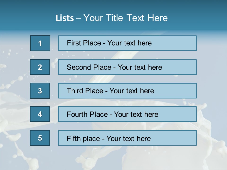 Yoghurt Skimmed Pasteurized PowerPoint Template