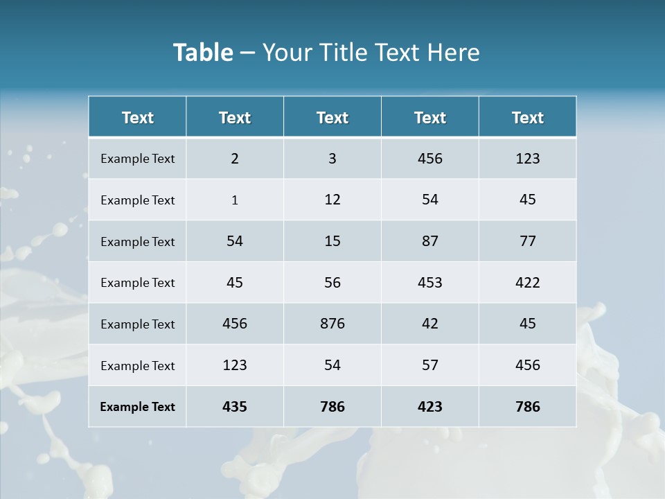 Yoghurt Skimmed Pasteurized PowerPoint Template