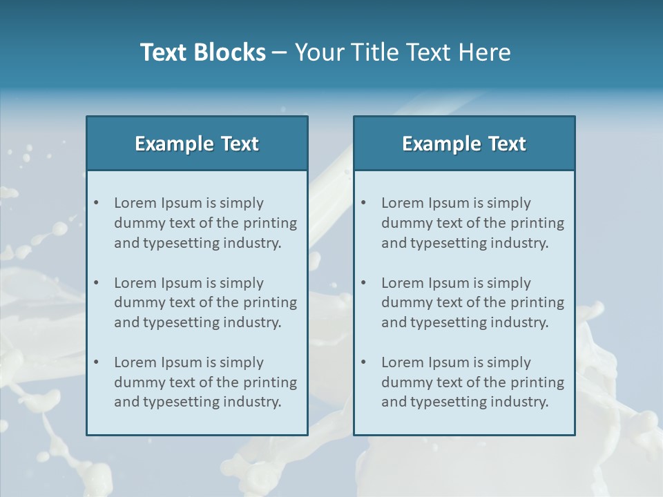 Yoghurt Skimmed Pasteurized PowerPoint Template