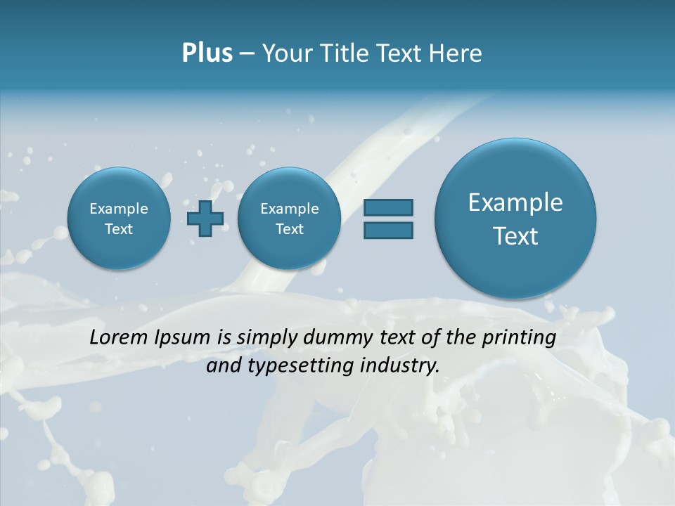 Yoghurt Skimmed Pasteurized PowerPoint Template