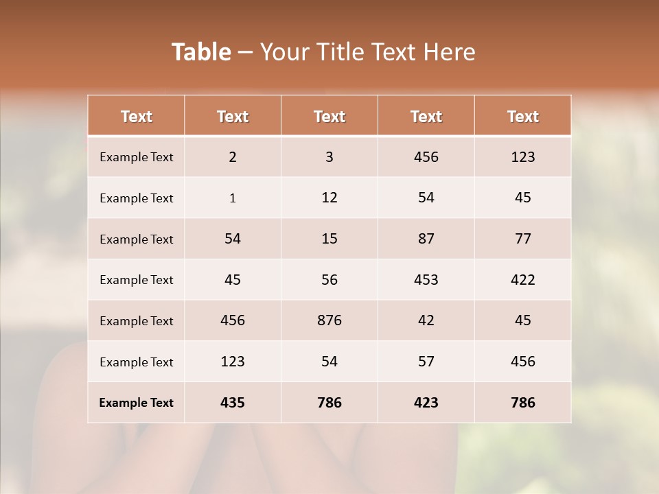 Healthy Body Natural PowerPoint Template
