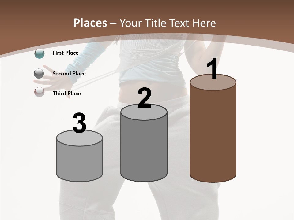 Art Stunt Woman PowerPoint Template