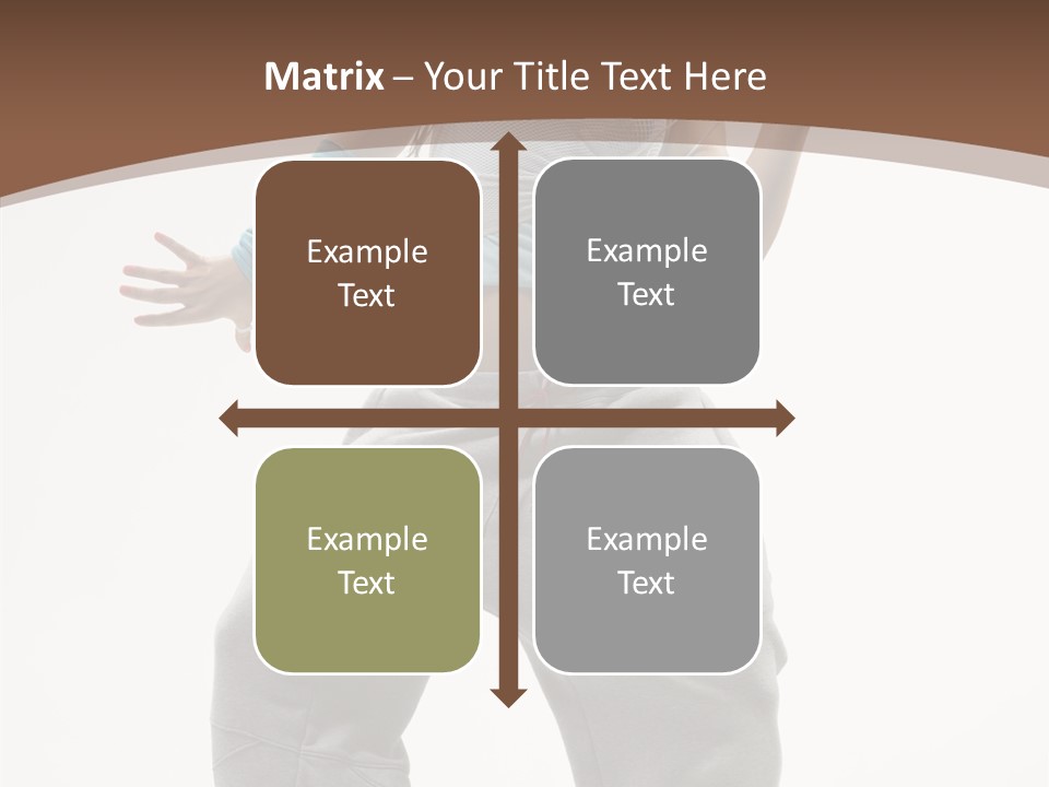 Art Stunt Woman PowerPoint Template