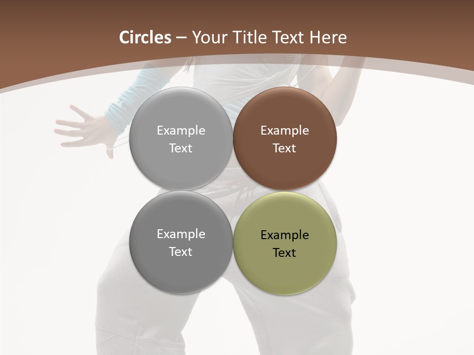 Art Stunt Woman PowerPoint Template