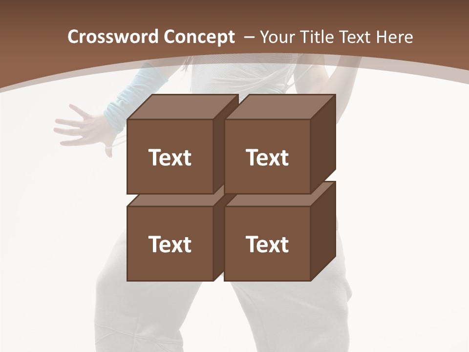 Art Stunt Woman PowerPoint Template