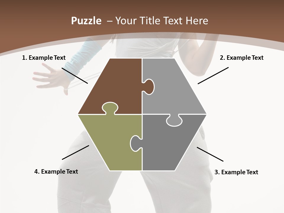 Art Stunt Woman PowerPoint Template