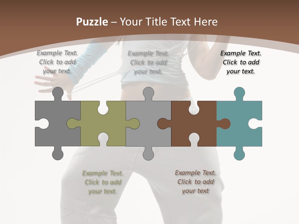 Art Stunt Woman PowerPoint Template