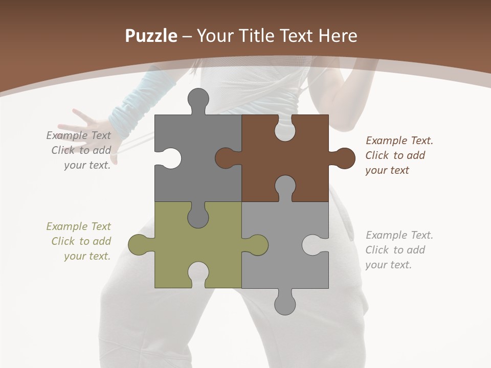 Art Stunt Woman PowerPoint Template