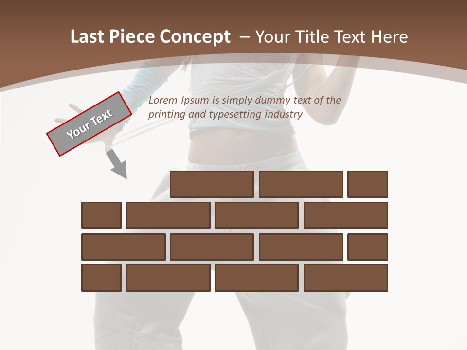 Art Stunt Woman PowerPoint Template