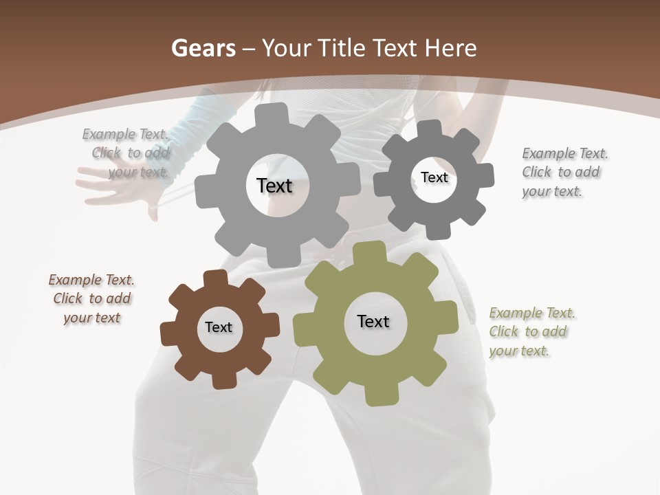 Art Stunt Woman PowerPoint Template