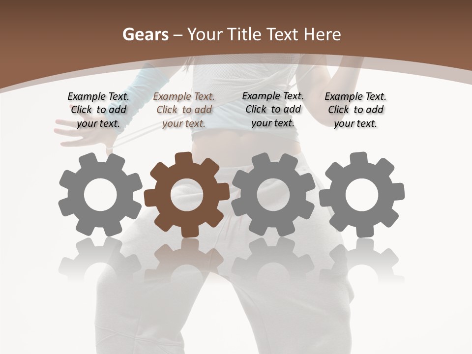 Art Stunt Woman PowerPoint Template