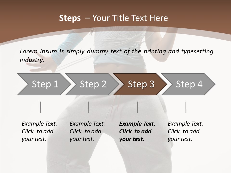 Art Stunt Woman PowerPoint Template