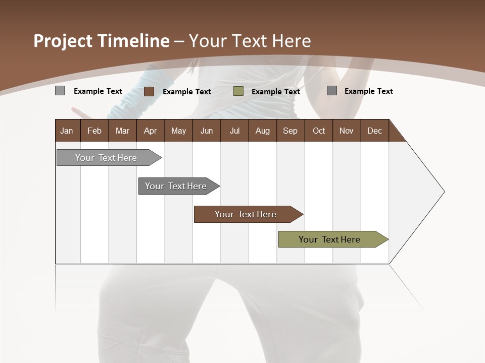 Art Stunt Woman PowerPoint Template