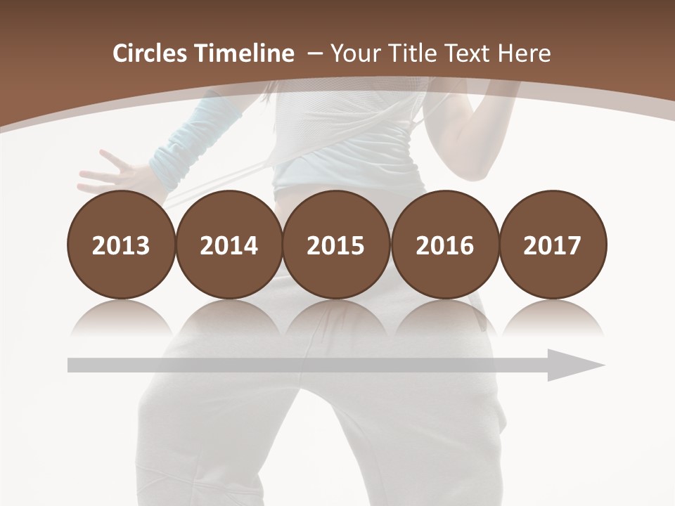 Art Stunt Woman PowerPoint Template