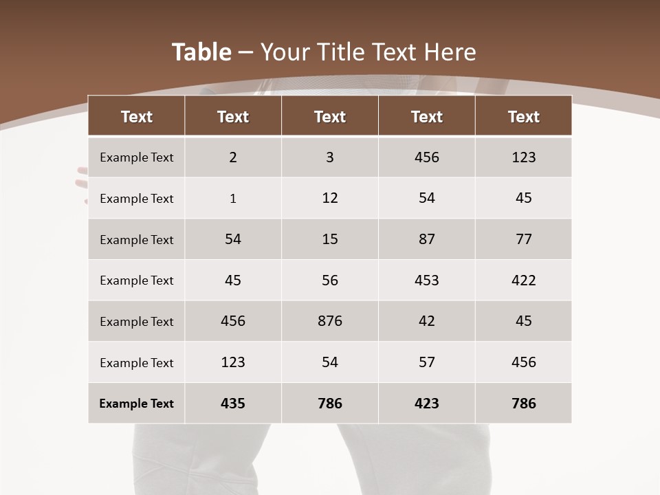 Art Stunt Woman PowerPoint Template