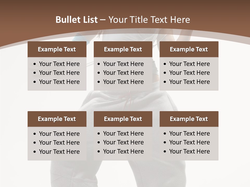 Art Stunt Woman PowerPoint Template