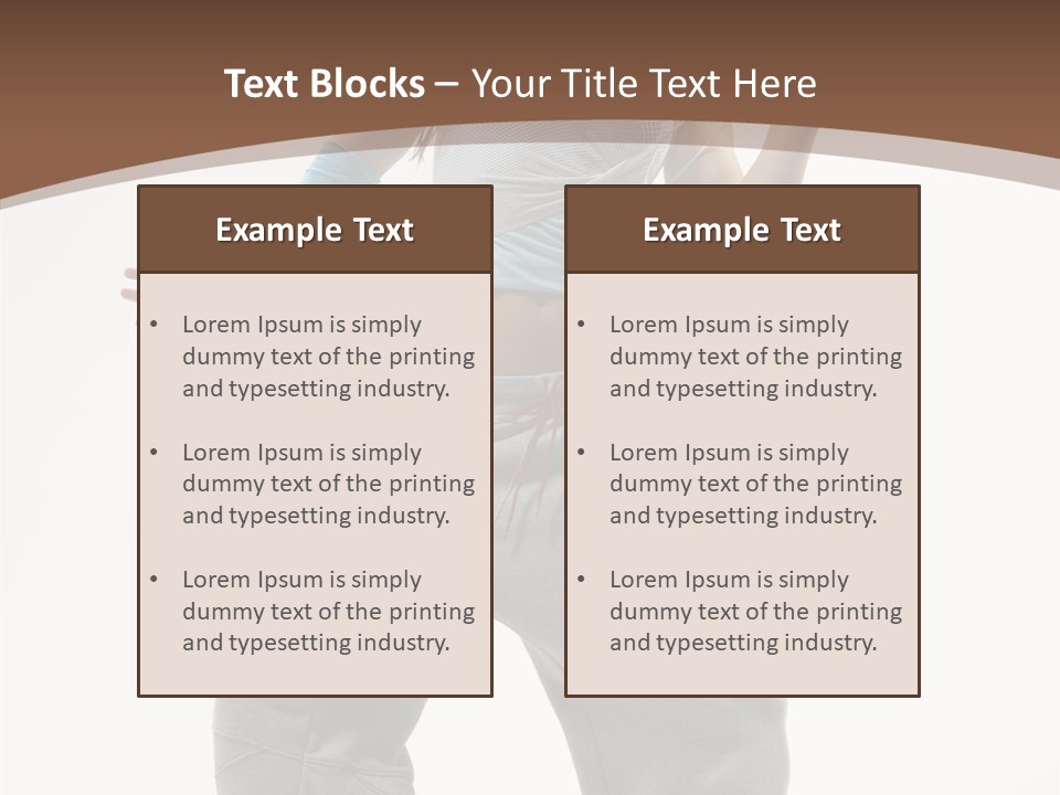 Art Stunt Woman PowerPoint Template