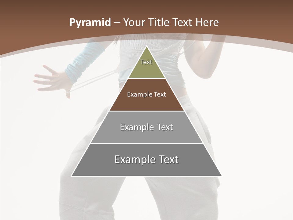 Art Stunt Woman PowerPoint Template