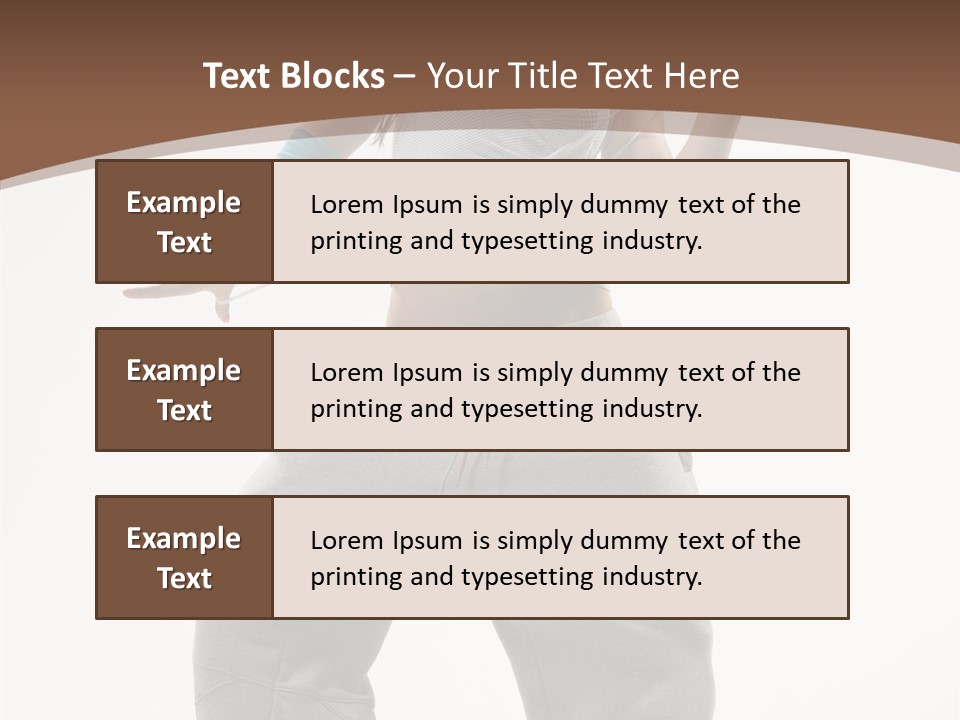 Art Stunt Woman PowerPoint Template