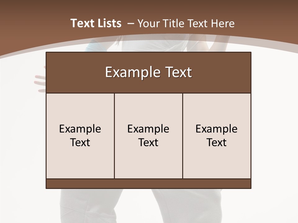 Art Stunt Woman PowerPoint Template