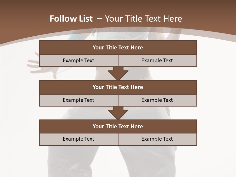 Art Stunt Woman PowerPoint Template