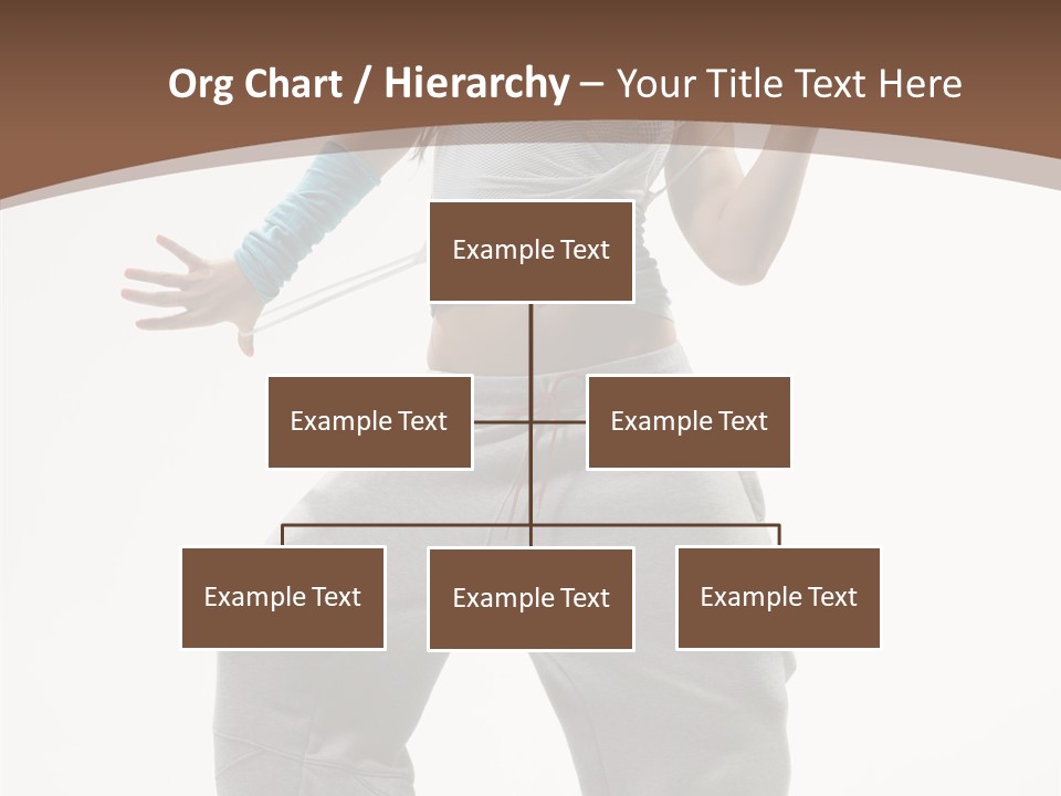 Art Stunt Woman PowerPoint Template