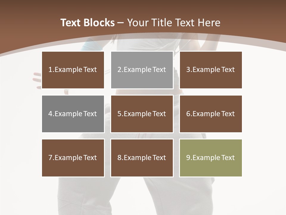 Art Stunt Woman PowerPoint Template