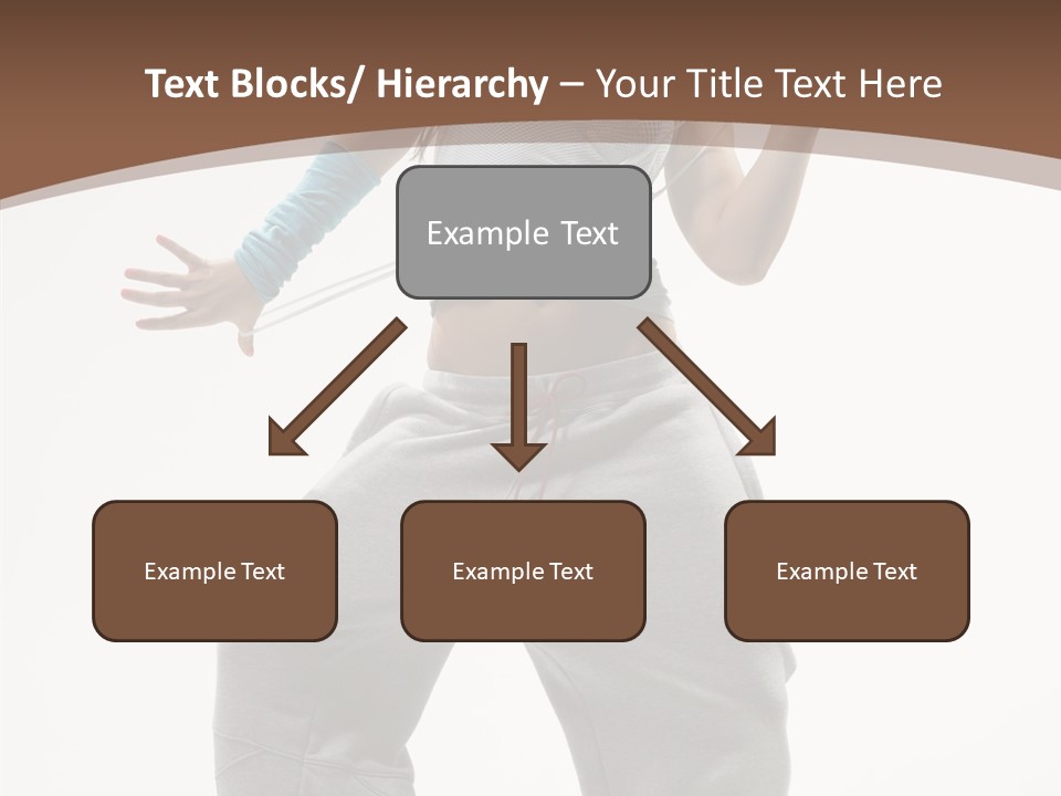 Art Stunt Woman PowerPoint Template