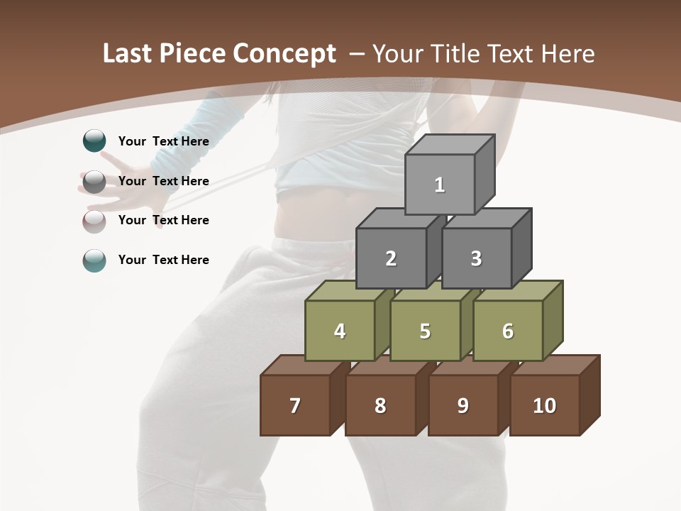 Art Stunt Woman PowerPoint Template