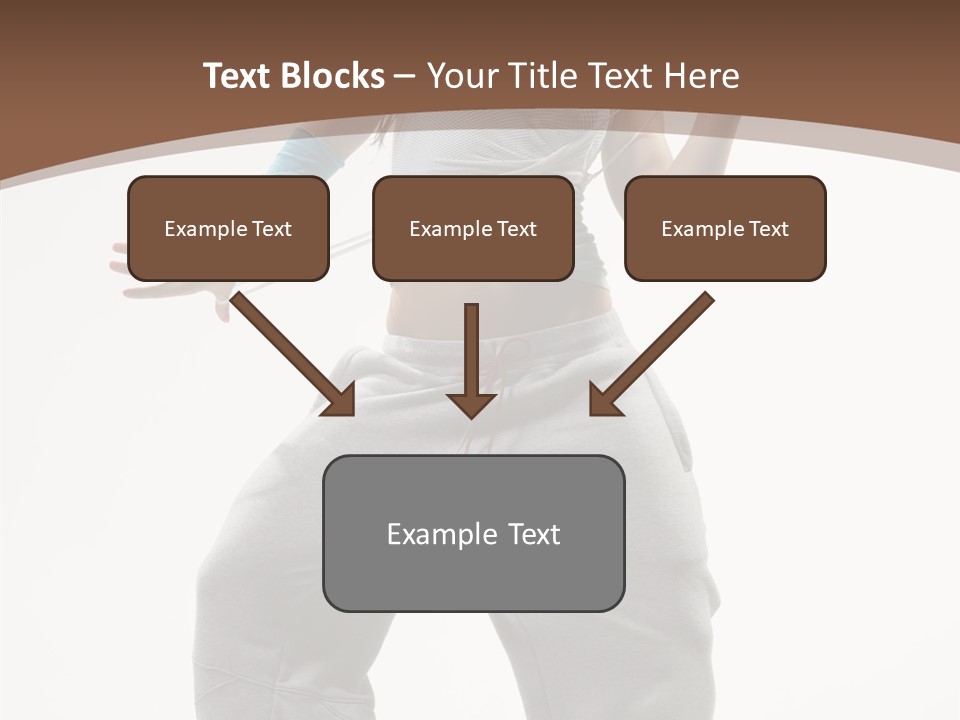 Art Stunt Woman PowerPoint Template