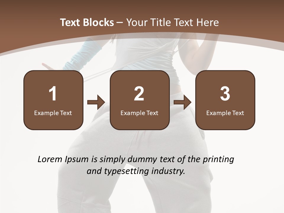 Art Stunt Woman PowerPoint Template