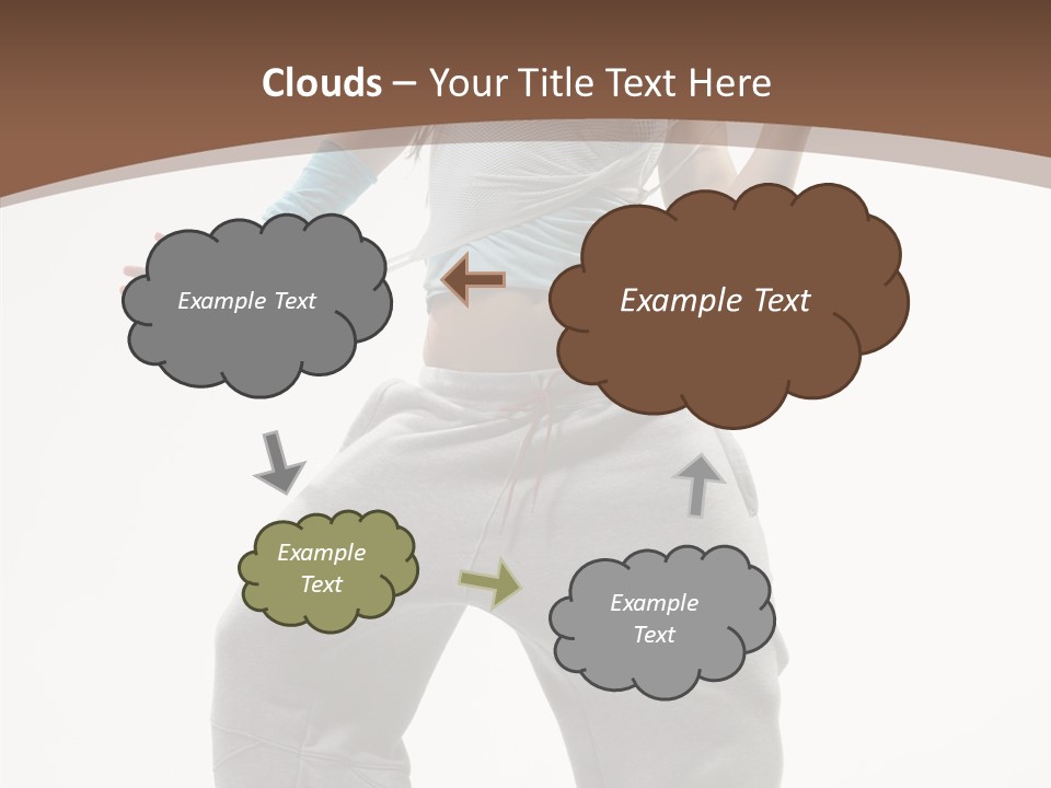 Art Stunt Woman PowerPoint Template