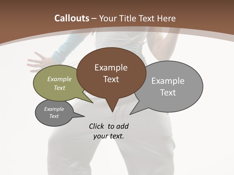 Art Stunt Woman PowerPoint Template