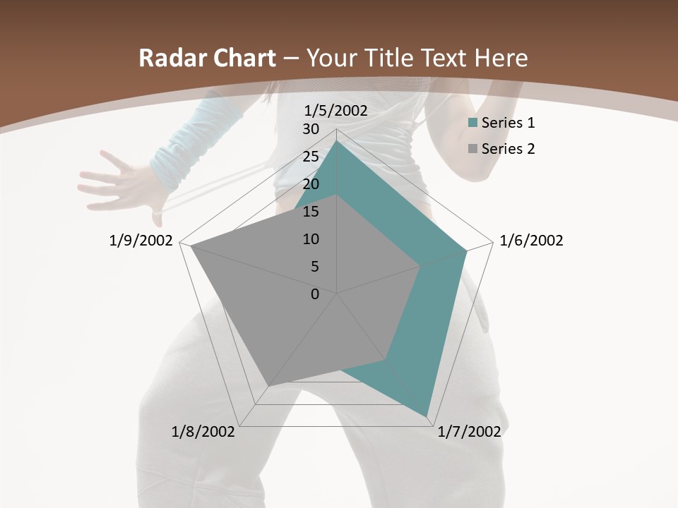 Art Stunt Woman PowerPoint Template