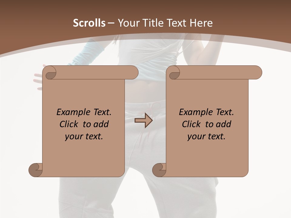 Art Stunt Woman PowerPoint Template