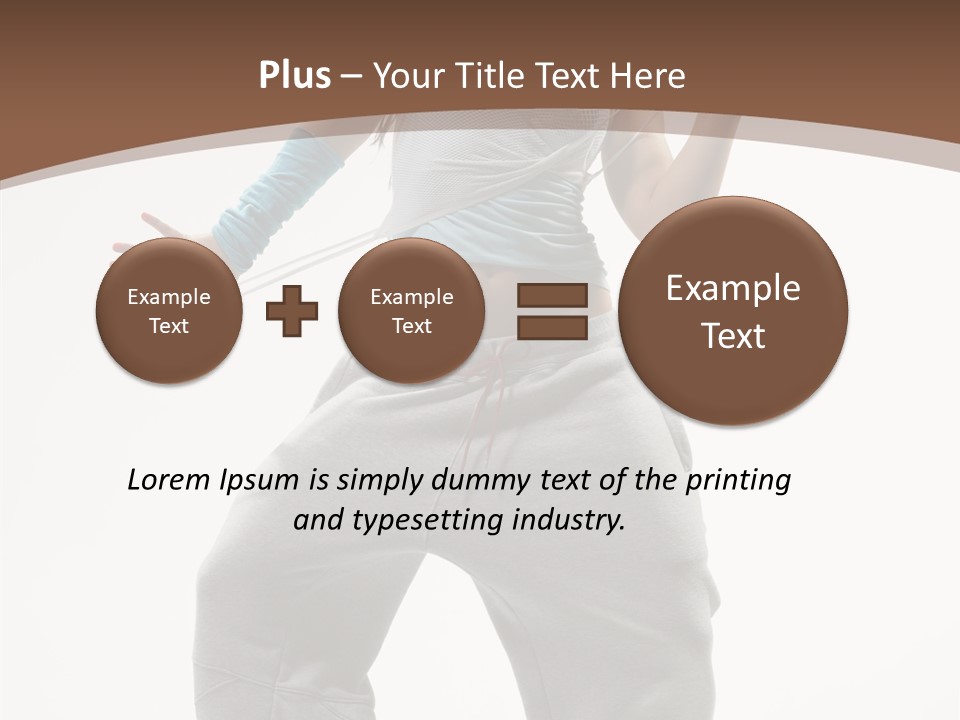 Art Stunt Woman PowerPoint Template