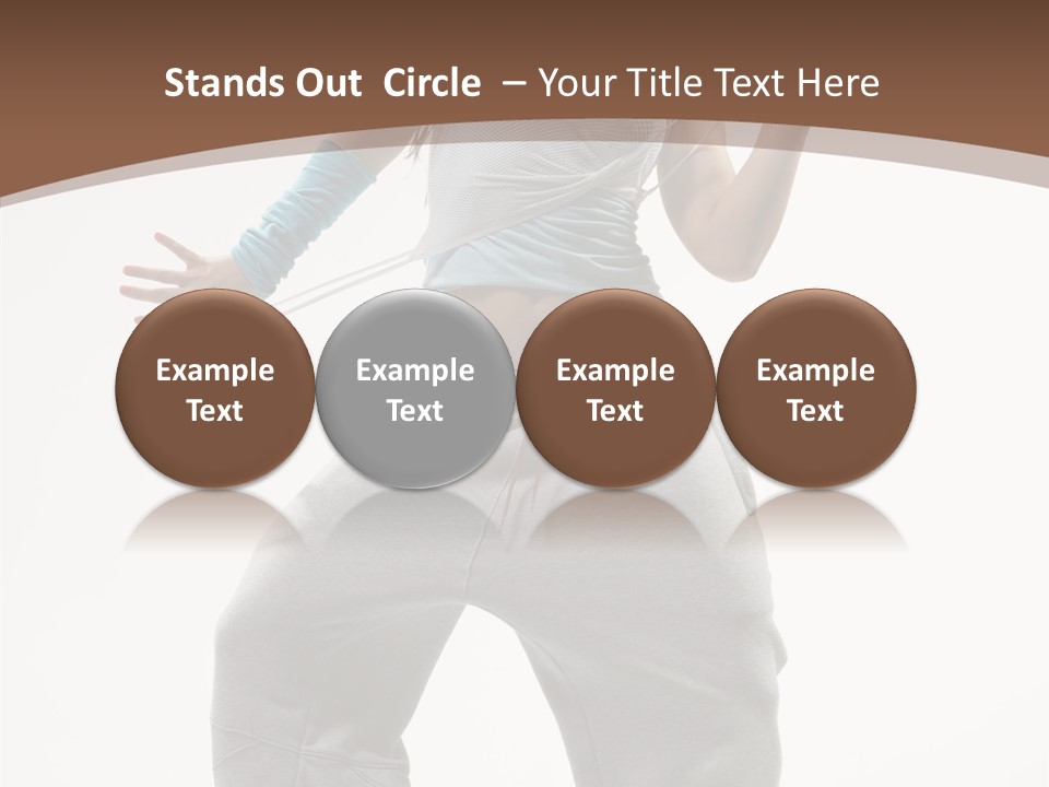 Art Stunt Woman PowerPoint Template