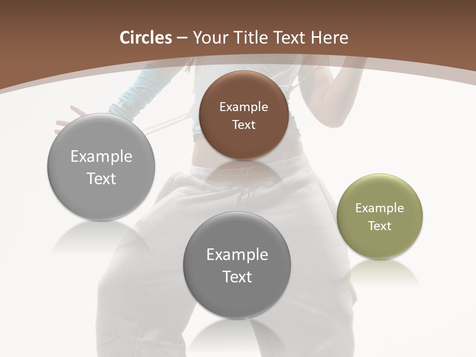 Art Stunt Woman PowerPoint Template