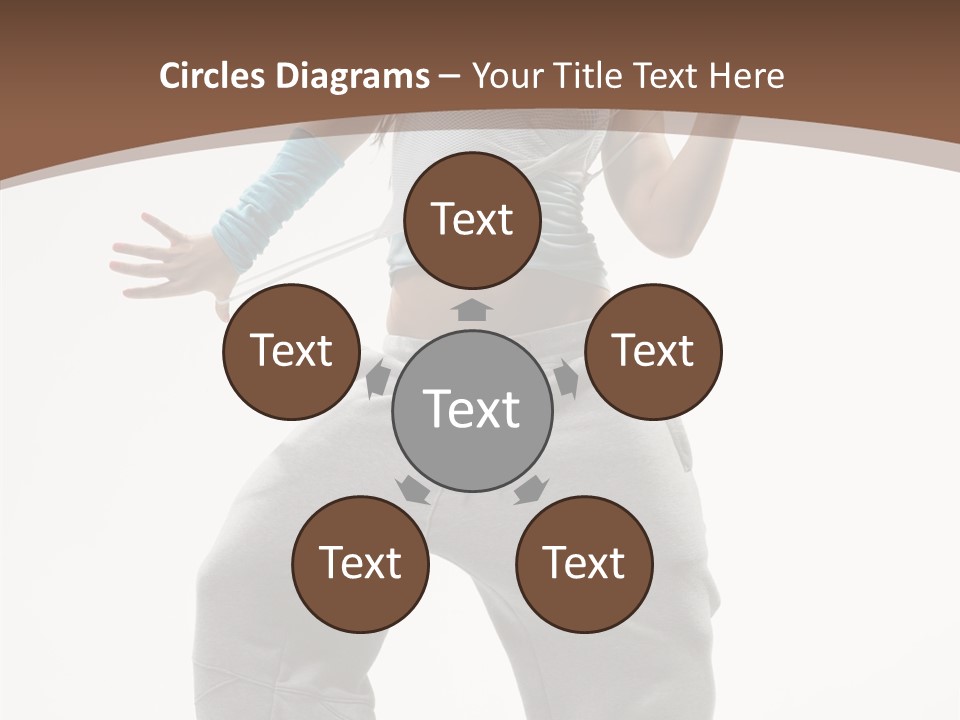 Art Stunt Woman PowerPoint Template