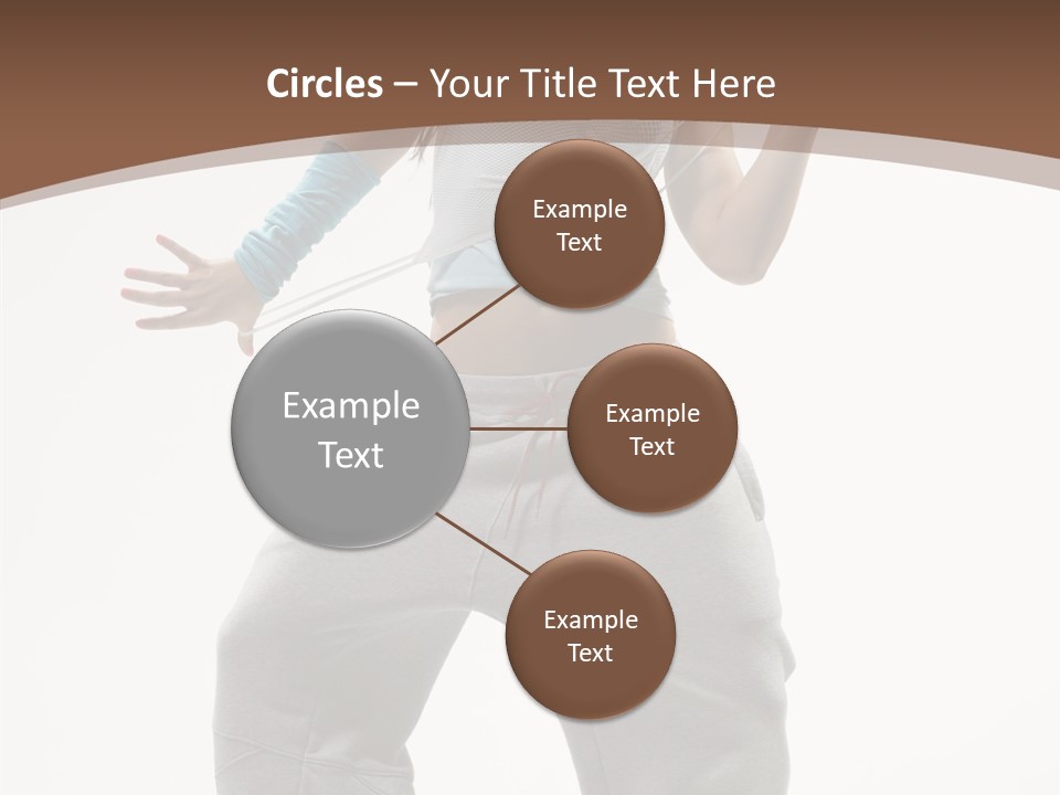 Art Stunt Woman PowerPoint Template