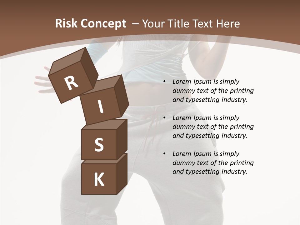 Art Stunt Woman PowerPoint Template